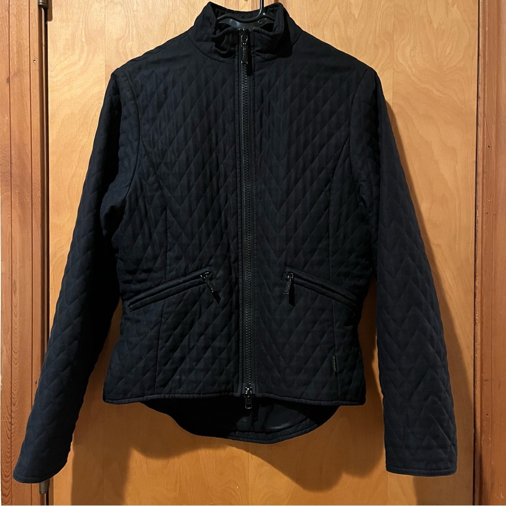 Barbour black quilted double-zip jacket - Picture 2 of 10